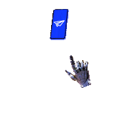 Robot Hand Sticker by nononsense