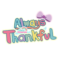 Grateful Sticker by Little Amanda PH