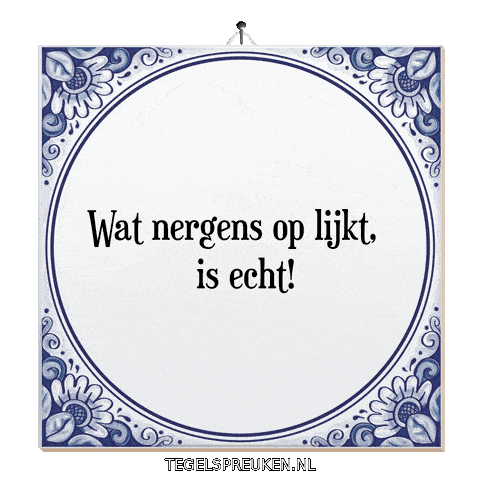 Chaos Nl Sticker by Tegelspreuken.nl