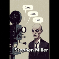 Lying Stephen Miller GIF by Maryanne Chisholm - MCArtist