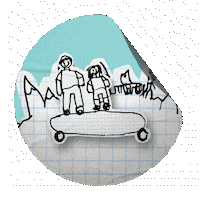 Illustration Travel Sticker by 360Skate.cl