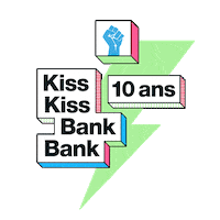 Heart Brand Sticker by KissKissBankBank