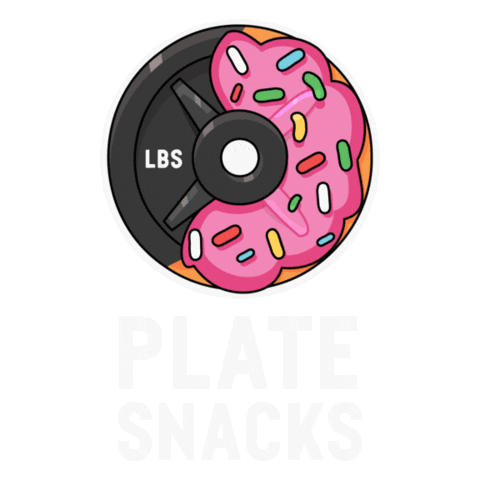 Gym Donuts Sticker by Plate Snacks