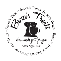 Beccastreats love heart circle baking Sticker