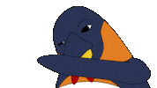 Silverpenguin cartoon animal penguin fly Sticker