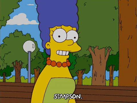 happy marge simpson GIF