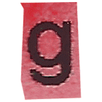 Typography G Sticker