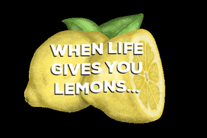 botanicink fruit fresh positive lemons GIF