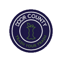 doorcounty wisconsin leave no trace door county lnt Sticker