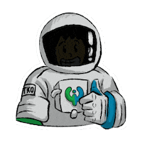 tokocrypto nft cryptocurrency astronaut sip Sticker