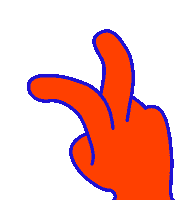 clusterstudio hand fingers fingerscrossed clusterrs Sticker