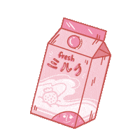 milk carton Sticker by Clamsarts