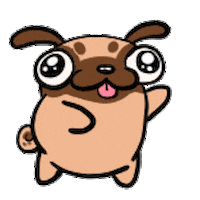 Dance Pug Sticker