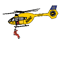 adacluftrettung pilot berge fliegen einsatz Sticker
