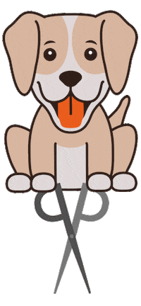 Scherenmanufaktur-PAUL happy dog sweet puppy Sticker