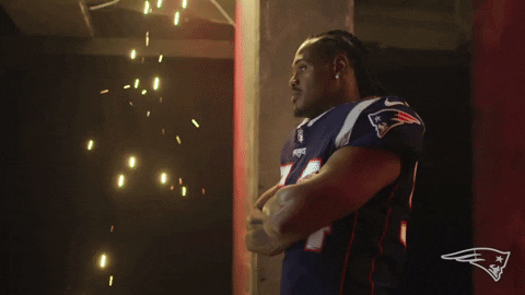 Football Reaction GIF by New England Patriots
