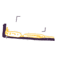 Tired Illustration Sticker