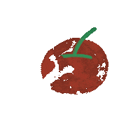 Tiney1019 hungry apple done finish Sticker