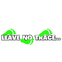 Leave No Trace Footprint Sticker by Nooch.Earth