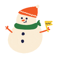 Christmas Snowman Sticker