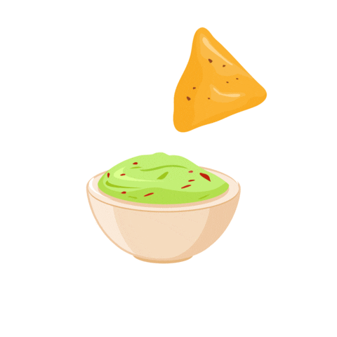 Avocado Nachos Sticker by Aguacate Fruta de la Vida