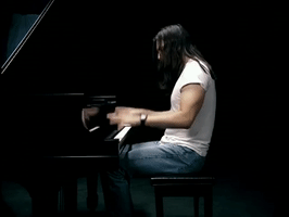 andrew w k piano GIF