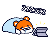 Sticker Falling Asleep Sticker