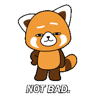 Not Bad Well Done Sticker by PlayDappTown