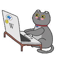 cat working Sticker by Idil Keysan