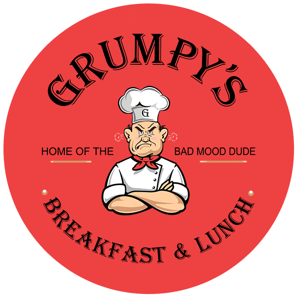 grumpysrestaurant grumpy grumpys bad mood dude Sticker