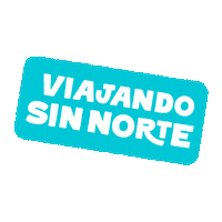 brujuleando viaje viajar blue sign brujuleando Sticker