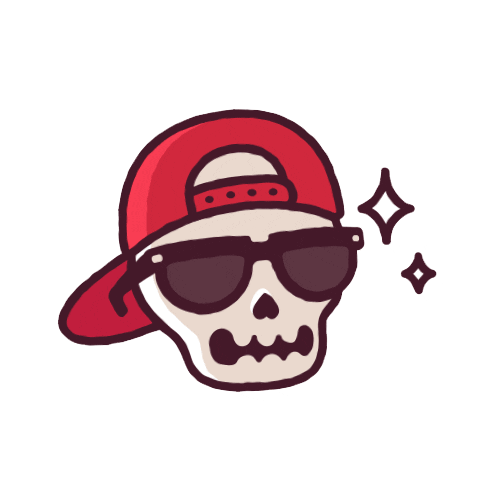 Sunglasses Skull Sticker