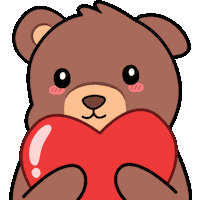 Love You Hug Sticker by BEARISH