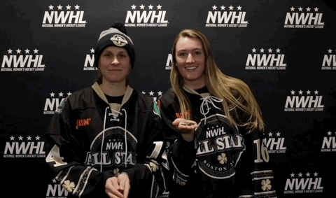 NWHL giphyupload celebrate hockey glitter GIF