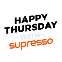 SupressoCoffee happy thursday supresso Sticker