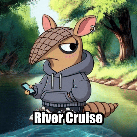 River Armadillo GIF by Chillo Dillo