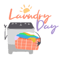 Laundry Day Sticker by PANASONIC HOME INDONESIA