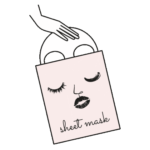 k-beauty sheet mask Sticker by PIBU Beauty