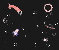 yipyips space bye lost astronaut GIF