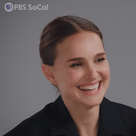 Natalie Portman Laugh GIF by PBS SoCal