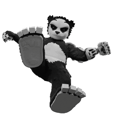 Angry Panda Sticker by Endangered Labs