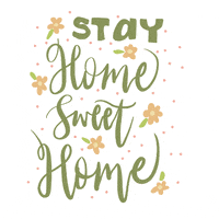 normajeanevela stay home stay safe home sweet home normajeanestudio GIF