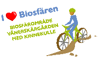 Biking Agenda 2030 Sticker by Lake Vänern Archipelago and Mount Kinnekulle UNESCO Biosphere Reserve