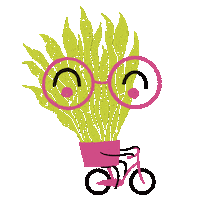 plant based smile Sticker