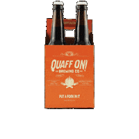 Fall Pumpkin Sticker by Quaff ON! Brewing Company