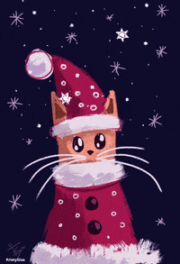 Cat Snow GIF