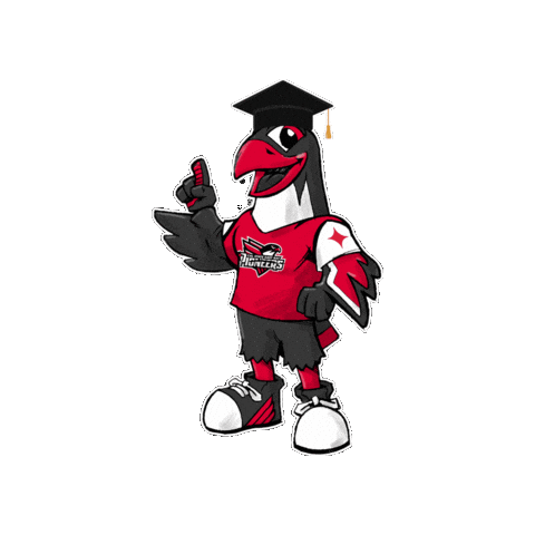 Graduation Falcon Sticker by Cal State East Bay