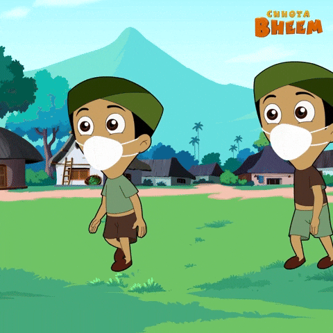 Mask Virus GIF by Chhota Bheem