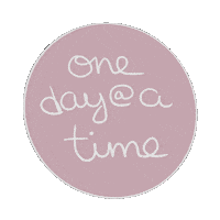 Recovering One Day At A Time Sticker by Sober Biz Babe