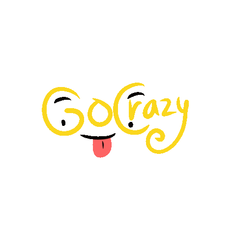 Fatamimosh crazy yellow go tongue Sticker